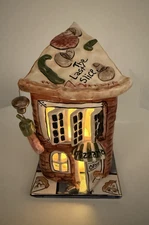 Blue Sky Clayworks Heather Goldminc The Last Slice Pizza Ceramic Tea Light House