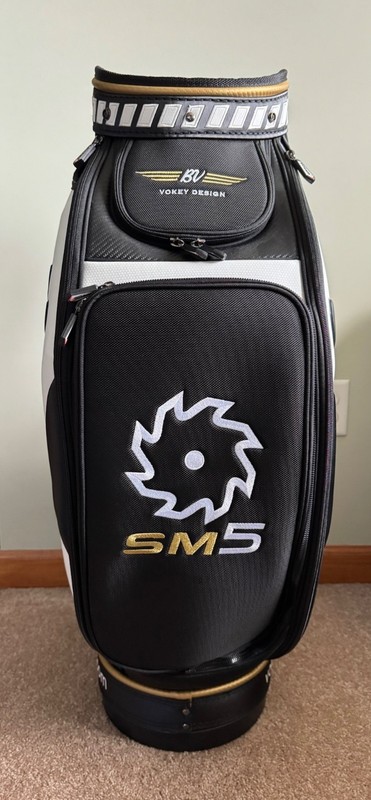 Titleist Vokey Design SM5 Staff Golf Bag Divider Strap Black White Gold