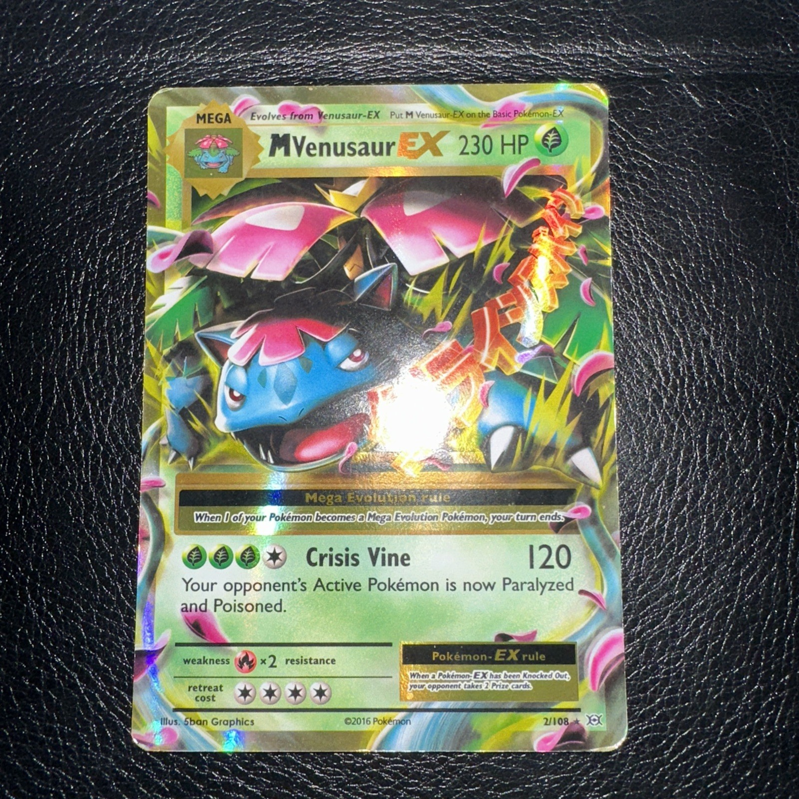 M Venusaur EX 2/108 XY Evolutions Holo Ultra Rare Pokémon TCG NM