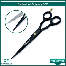 Hair Cutting Scissors 6.5 Inch Stainless Steel Barber Shears Sharp Convex Edge