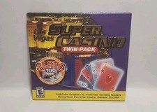 Las Vegas Super Casino Twin Pack PC, 2004 . New Sealed 5798