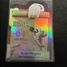 2025 topps holiday - Nice List - Tyler Roger’s -64 Degree Arm Angle 