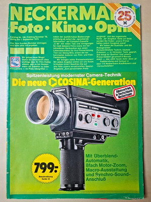 Neckermann - Foto Kino Optik - Nr. 188 Frühling Sommer 1975 - Katalog Prospekt