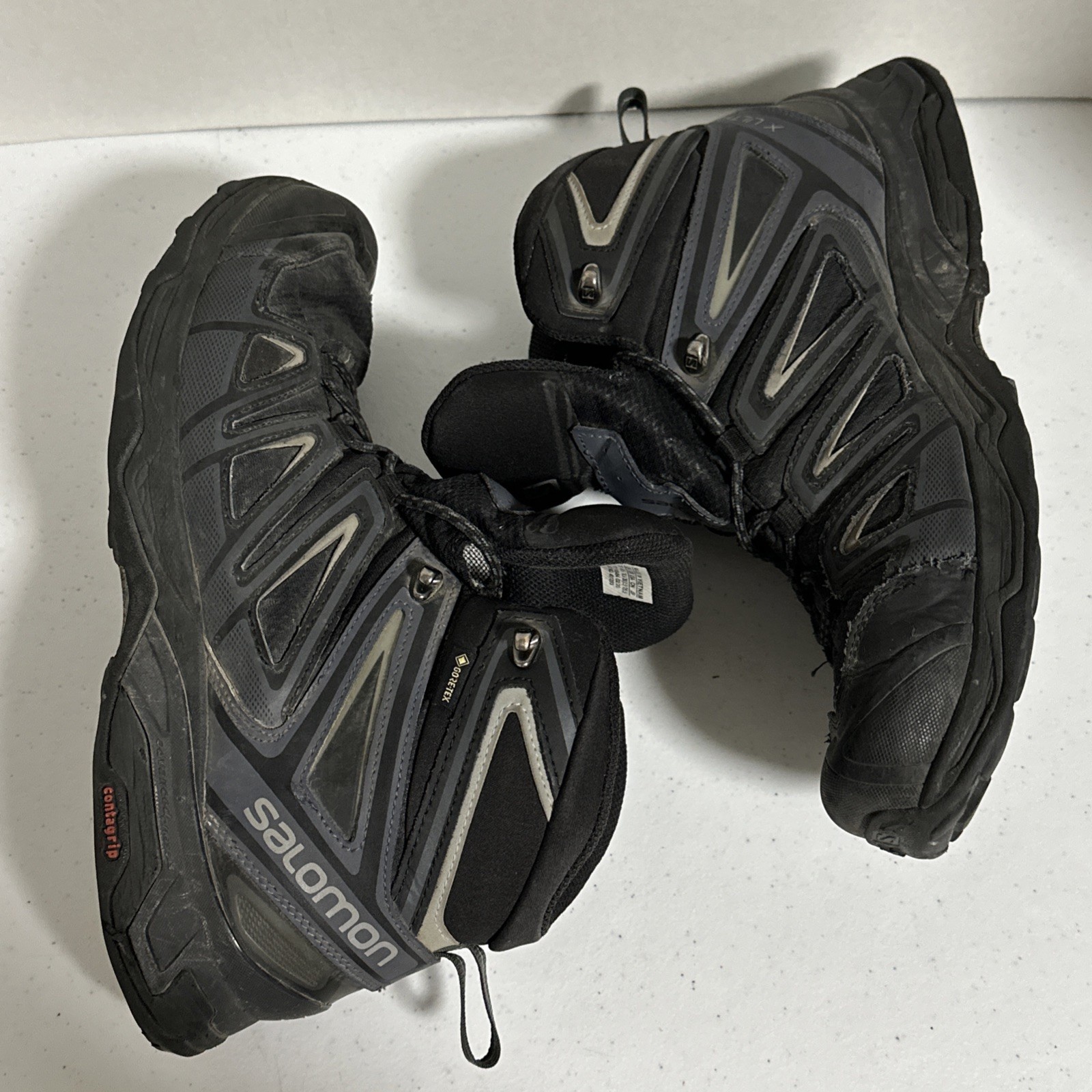 Stivali Salomon Uomo 10 5 X Ultra Mid GTX Stringati Escursionismo Gore Tex Senza Soletta