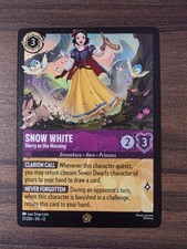 Disney Lorcana Wilds Unknown Snow White Merry as the Morning 37/204 Legendary NM