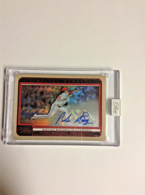 2025 Panini Three and Two PEDRO MARTINEZ Timeless Moments AUTO/6 Red FOTL  HOF!!