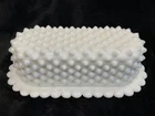 Fenton Hobnail White Milk Glass Butter Dish 1960’s Rare Vintage