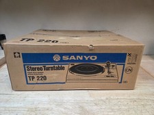 OPEN BOX Vintage NIB Sanyo TP 220 Auto Return Turntable Made In Japan 1970s