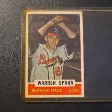 Warren Spahn Milwaukee Braves #21 Major League Baseball Sports Trading Card