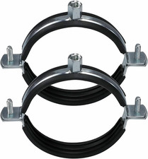 2 PCS Split Ring Pipe Hanger Heavy Duty Adjustable Pipe Bracket Clamp Wall Ceili