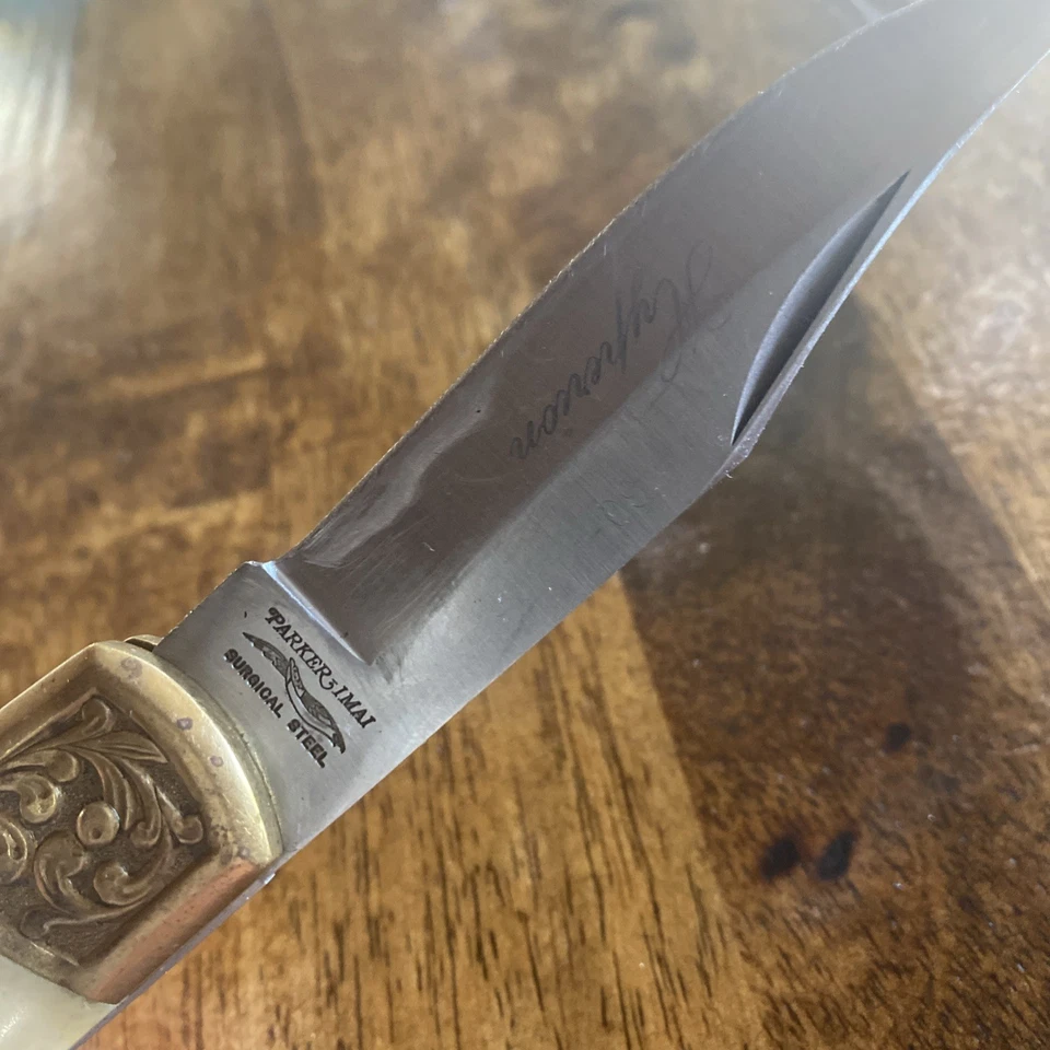 Navaja de Bolsillo PARKER IMAI K-139 HYPERION De Colección Bloqueo Trasero 1 Hoja Japón Foto 4 de 4