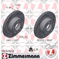 2X Zimmermann 150.3496.53 Bremsscheibe FüR BMW 1 2 F20 F21 F22 F87 F23