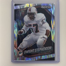 2025 Panini Prizm Black #82 Dwight Stephenson Silver Flash Prizm #/249