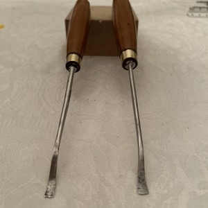 Sheffield Made Set Of Spoon Gouges # 1a, 2a / 6mm 6mm Carving Old Stamp Sharp