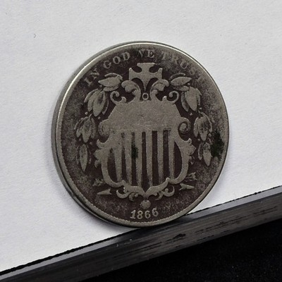 1866 Shield Nickel - w/rays - Good (#61742-L) | eBay