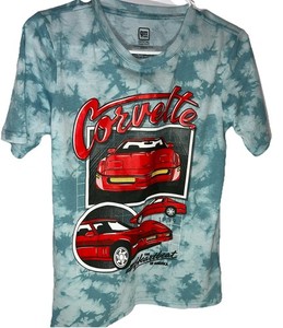Corvette Gm Official Shirt Size 14 Youth Tie Dye Isaac Morris Ltd