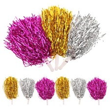9 Pcs Cheerleading Pom Poms Props Pet Material Gymnastics Pom Poms