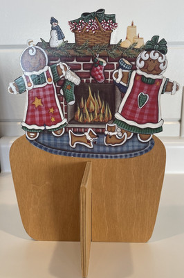 Wood Divider features Roger & Ginger fits Longaberger 2000 Deck the Halls Basket