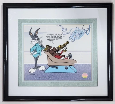 RARE Warner Bros Cel BUGS BUNNY Dentist "EARTHLING" 1994 AP CHUCK JONES 344/500 - Image 1 of 4