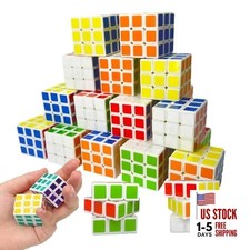 24 Pack Mini Cube Puzzle Party Favors for Kids, 1.18in 3x3 Magic Cube 24 Pcs