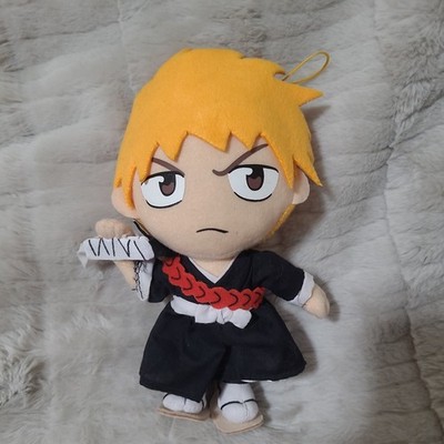 Bleach Ichigo Kurosaki 8'' Plush Doll Anime Licensed Great Condition TOT