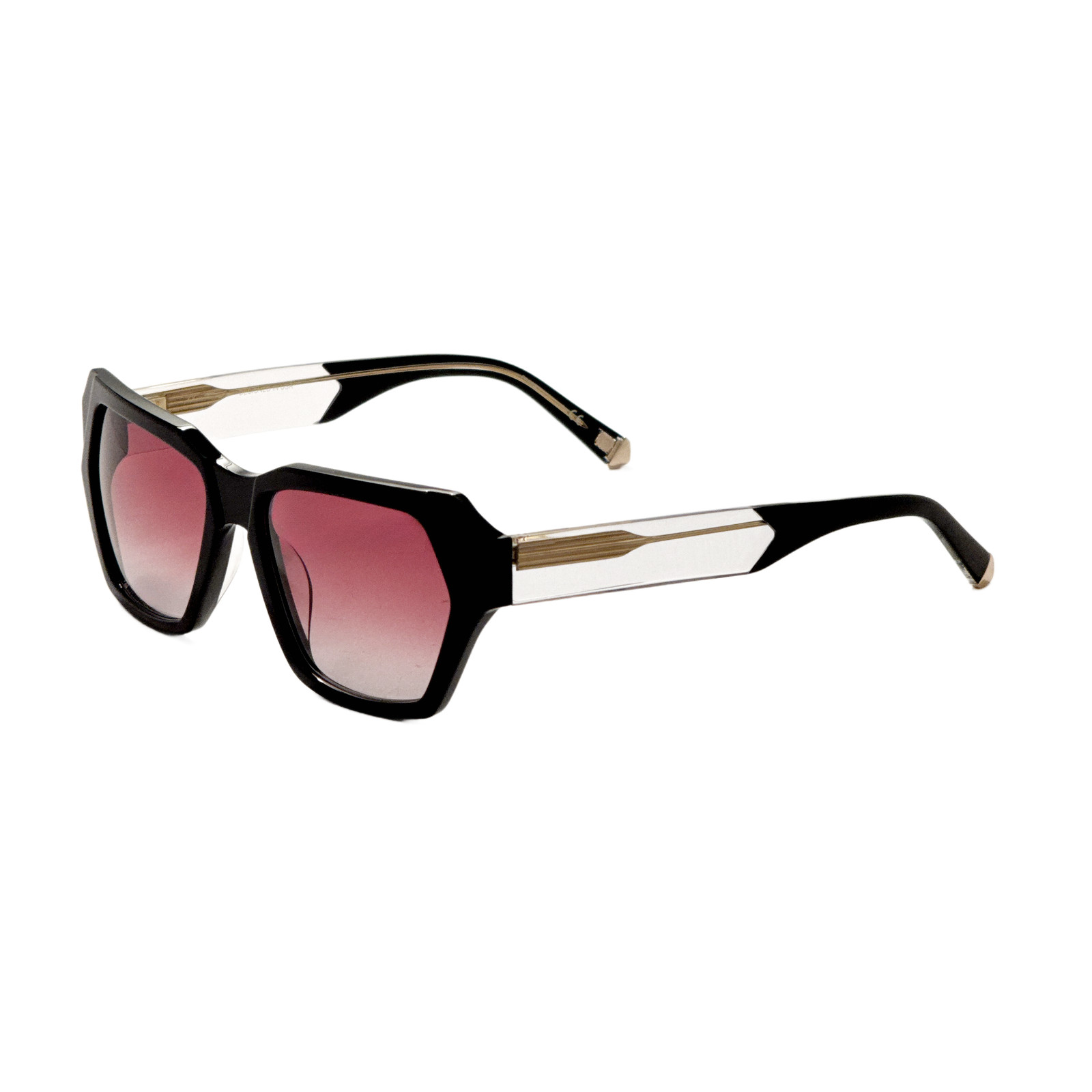 Kate Young Brianna Women's 55mm Black Sunglasses K575-BLK-55