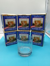 Set Of 6 Canadian Mist Wildlife Glass Collector's Edition 1993