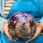 5.87 LB Natural Rainbow Fluorite Sphere Collectible Decor Healing Stone 5509 — photo 9