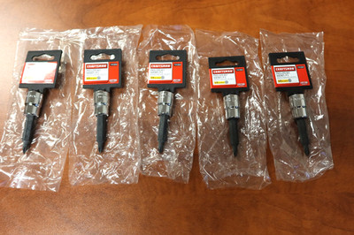 5-count Craftsman Phillips Bit Socket P-1 with 3/8'' Drive - # 44369