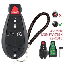 5b Remote Start Control Car Key Fob M3n5wy783x Iyz-c01c For Dodge Jeep Chrysler 5b Remote Start Control Car Key Fob M3n5wy783x Iyz-c01c For Dodge Jeep Chrysler