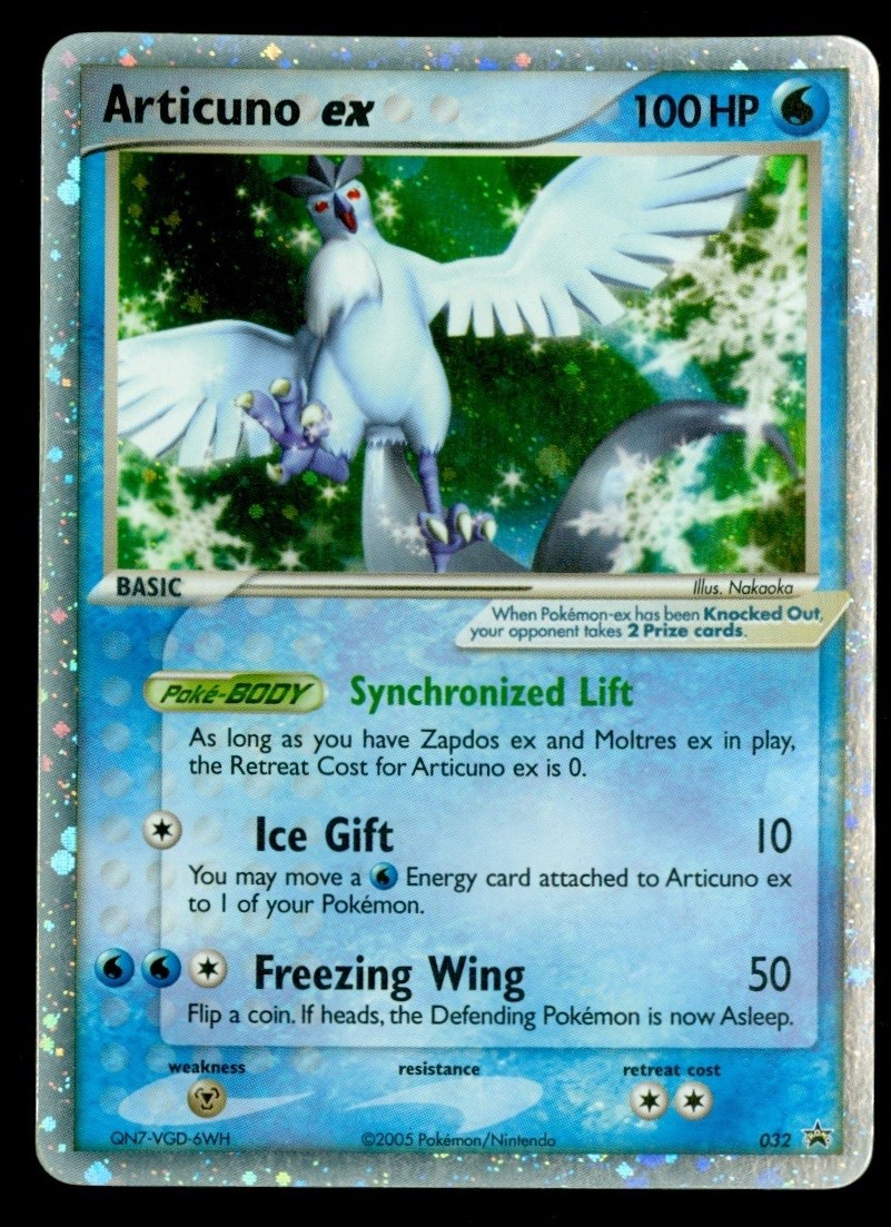 Pokémon TCG  Articuno ex Holo #032 Black Star Promo 2005