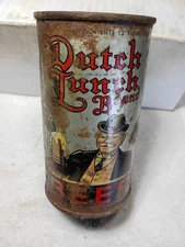 Dutch Lunch brand OI    flat top beer can  ,  EMPTY