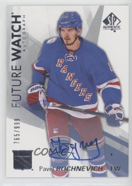 2016-17 SP Authentic Future Watch Auto 765/999 Pavel Buchnevich #180 Auto v6h