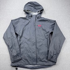 Helly Hansen Loke Rain Jacket Womens XS Gray Hooded Waterproof Hiking Shell