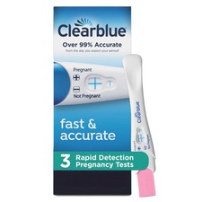 Clearblue Rapid Detection Pregnancy Test, 3 Count Pack of 1 , White and Blue