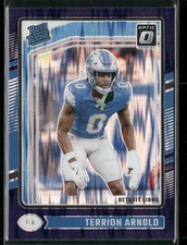 Terrion Arnold 2024 Donruss Optic Rated Rookie Purple Shock #290 Detroit Lions