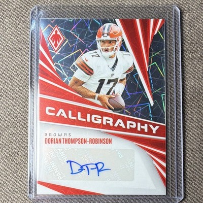 2024 Panini Phoenix Calligraphy Dorian Thompson-Robinson Auto C-DTR Browns