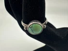 2.74g Vintage Sterling Silver 925 Green Turquoise Ring Boho Size 8.5 M