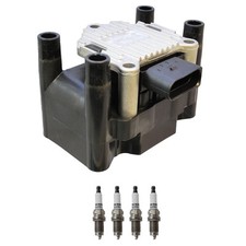 Denso Ignition Coil 4 Nickel Spark Plugs Kit For Volkswagen Beetle 2.0 L4 AEG