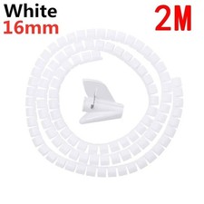 Flexible Spiral Cable Protector Wire Organizer Tube Cord Wrap Management 1M 2M