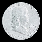 1963-D Franklin Silver Half Dollar