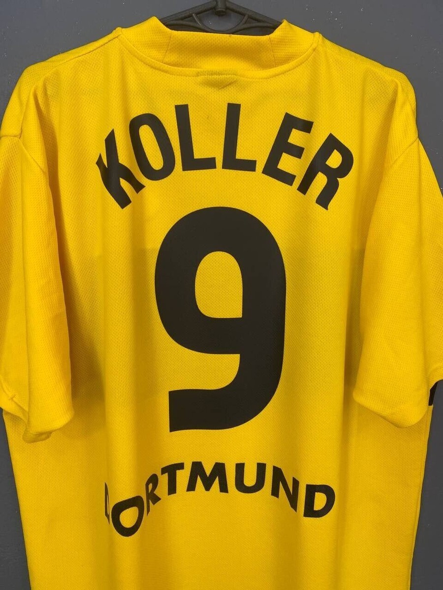 KOLLER MEN'S BORUSSIA DORTMUND 2002/2003 BVB SOCCER FOOTBALL SHIRT