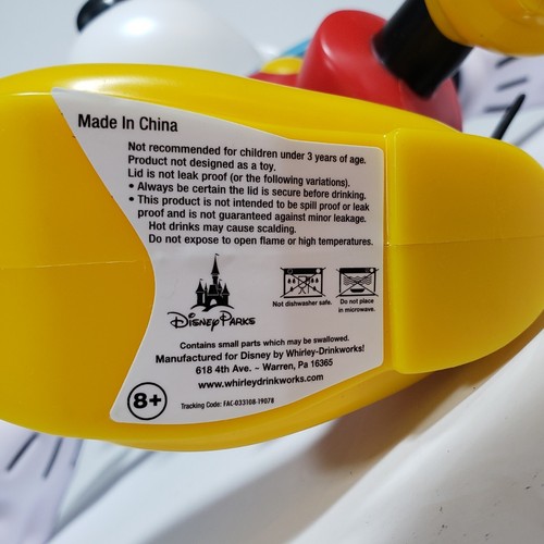 90th Birthday Anniversary Disney Park Mickey Mouse Drink Tumbler Straw NWOT 2018 - Picture 15 of 15