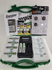 Energizer Rechargeable AA and AAA Battery Charger with 4 AA NiMH Batteries