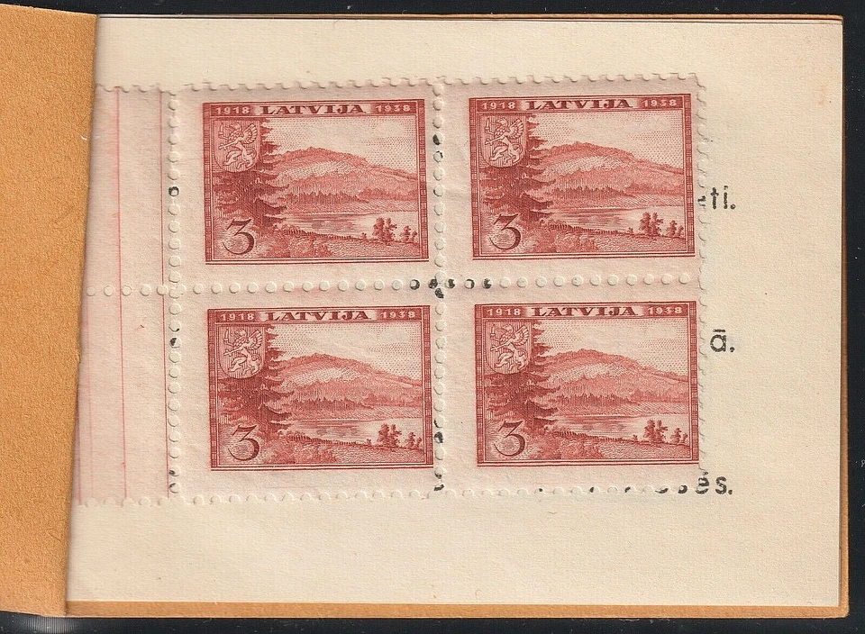 EDSROOM-O17894 Letonia 200a-205a y 203a MNH 1938 folleto completo 20 años CV$810 Foto 2 de 2