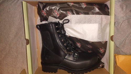 Men's Milwaukee Trooper Motorcycle Zipper Boots Size 12 D New in Box - 第 1/3 張圖片