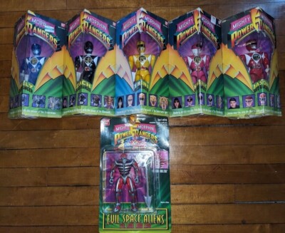 Lot of 6- 1993 8'' BANDAI MIGHTY MORPHIN POWER RANGERS 1994 EVIL LIGHT LORD ZEDD