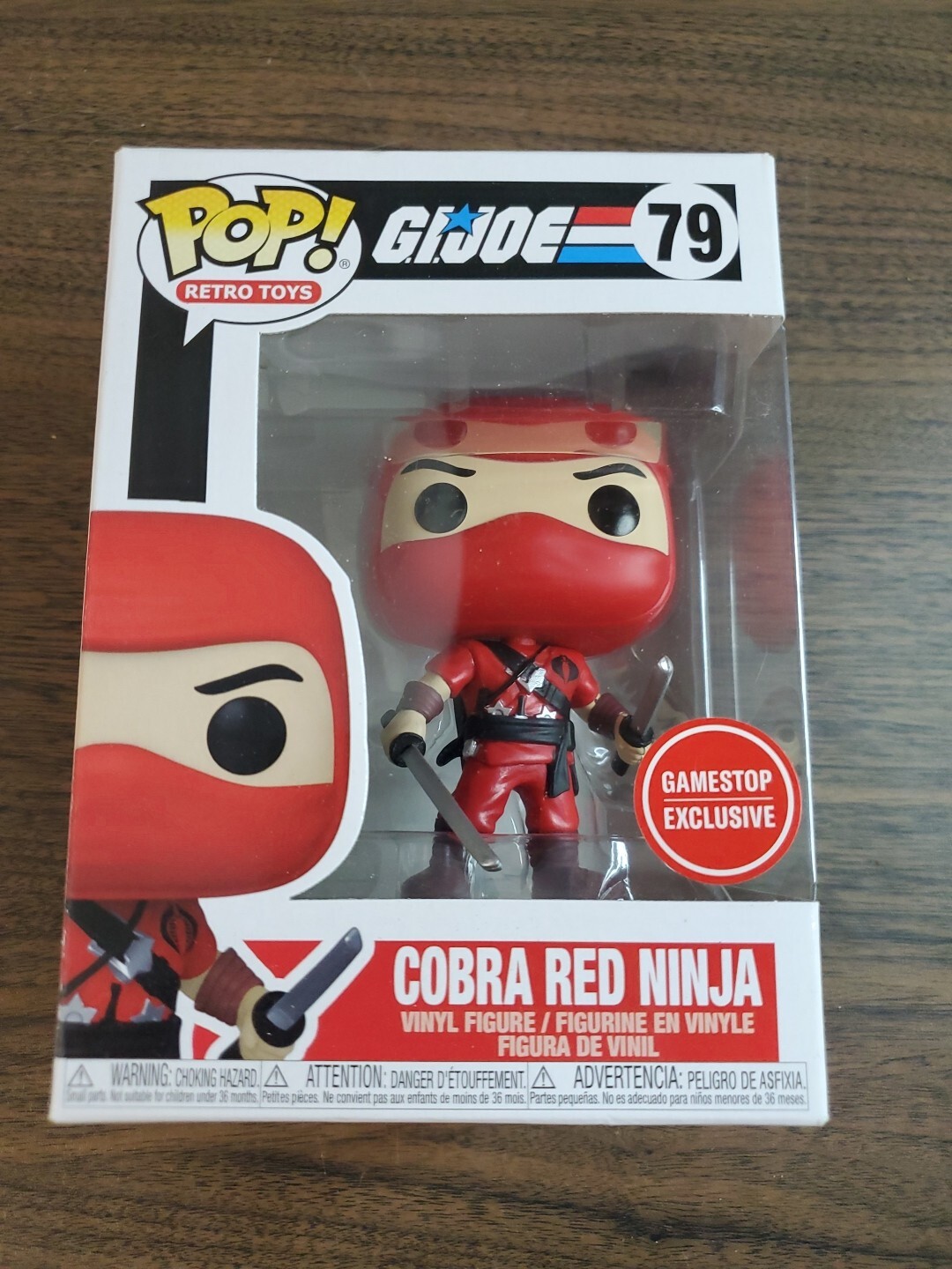 Funko Pop! Cobra Red Ninja GI Joe #79 Retro Toys Gamestop Exclusive