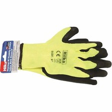 Hi Viz Thermal Latex Coated Cold Weather Protection Work Gloves 9