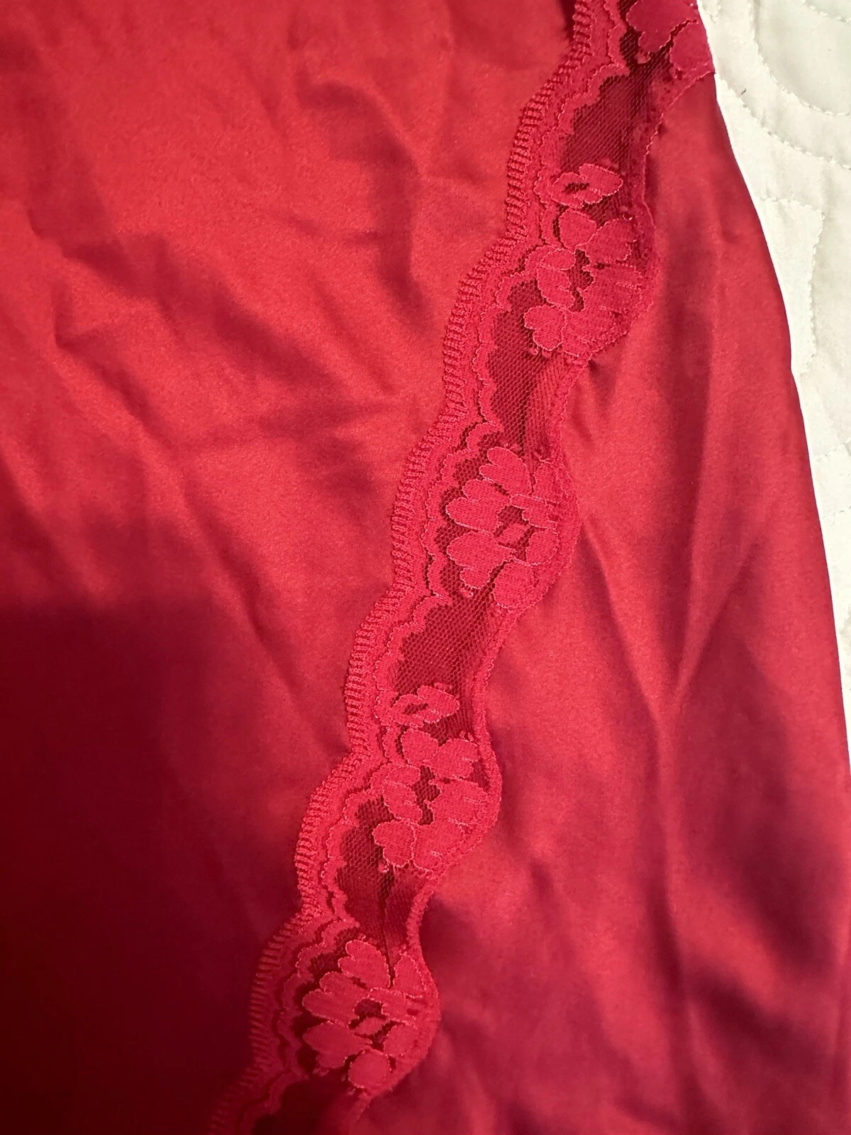 UNDERCOVER Abito Victoria Secret rosso pizzo incrociato davanti slip taglia large